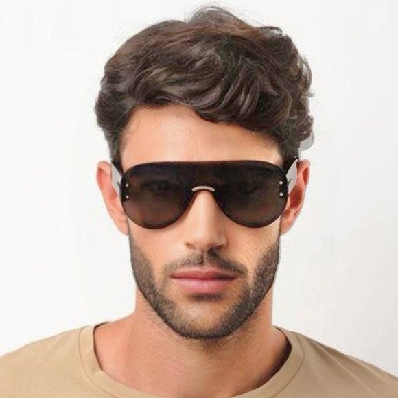 Jimmy Choo ☀️ Shield ☀️ Grey Mirrored Sunglasses UNISEX - Picture 3 of 8